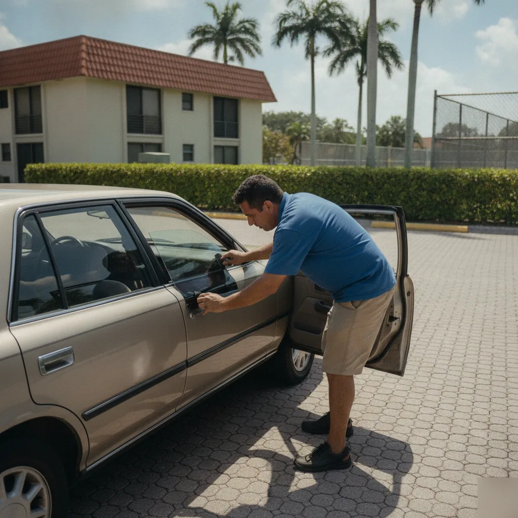 auto-window-tinting-downtown-doral-park-condo-sedan